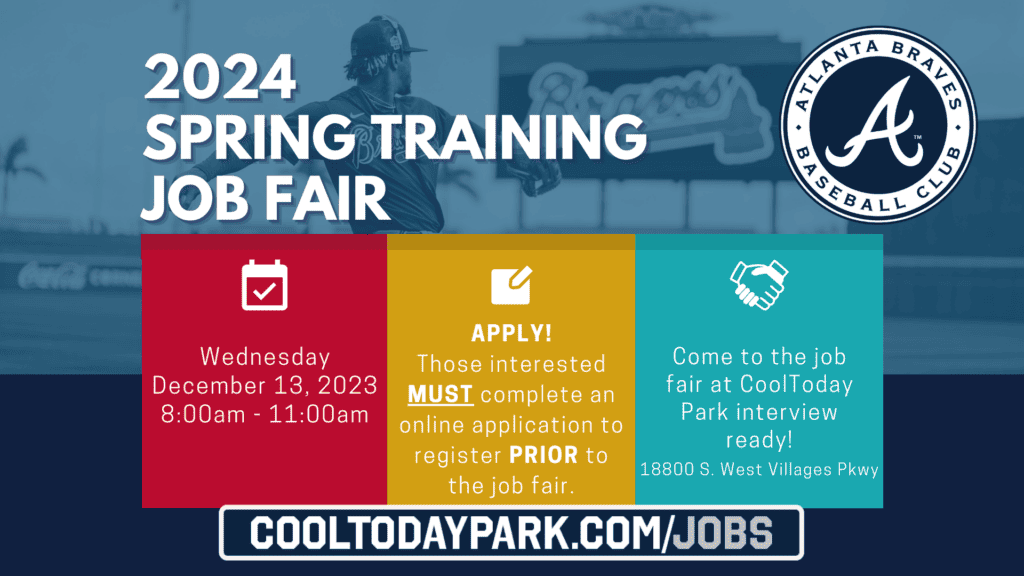 2024 Spring Training Job Fair CoolToday Park