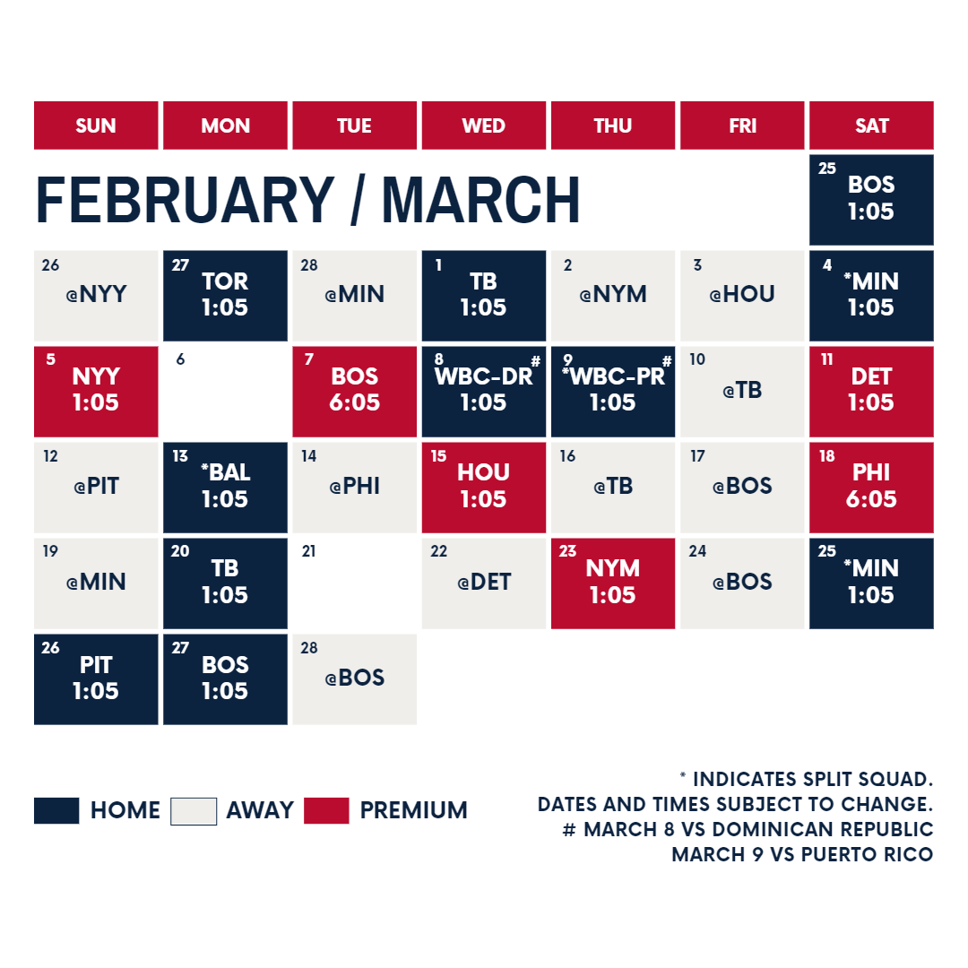 Square Spring Training 2023 Schedule 